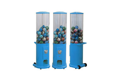 Capsule Metal Vending Machine 6 Coins PMMA Tube 146cm electronic for exhibition